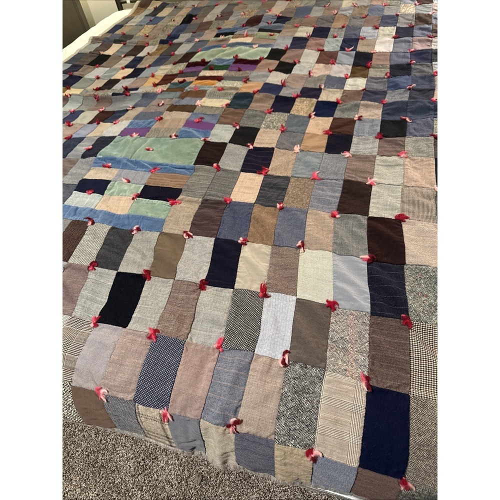 Amish Handmade Reversible Patch Quilt 86x62Twin From Ohio Amish Country Berlin
